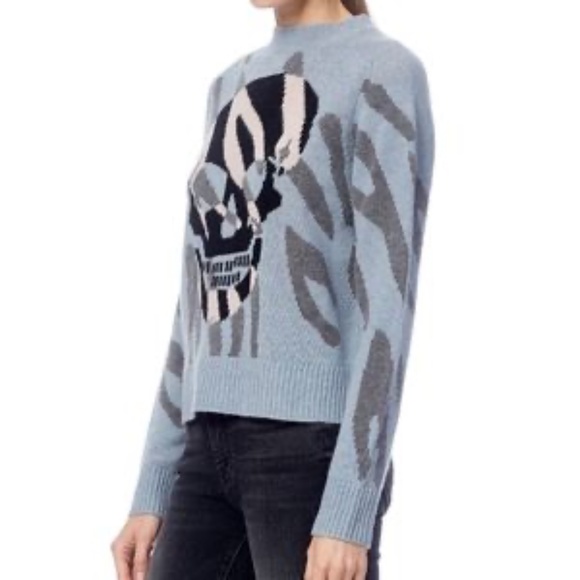 360 Skull Cashmere Jaden Skull Cashmere Wool Sweater - Picture 2 of 4